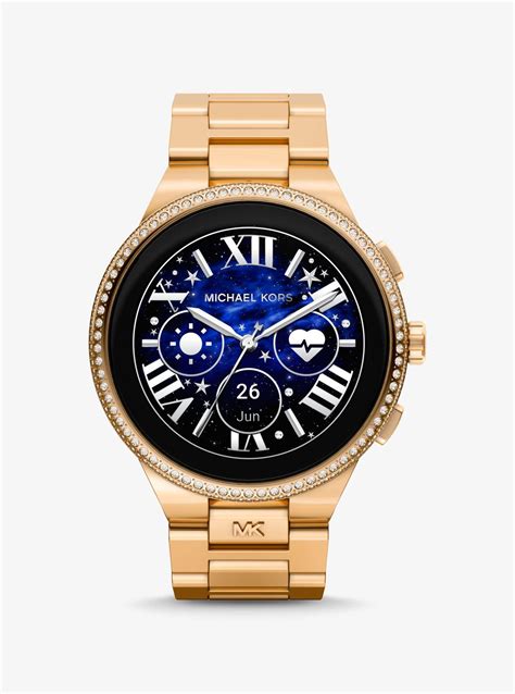 camille michael kors black and gold|Michael Kors gold tone watch.